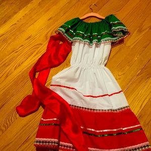 Mexican traditional dress size xs